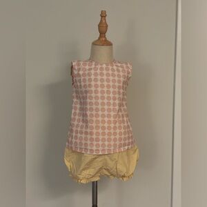 Stitchy Fish 3T Bow Top with Shorts